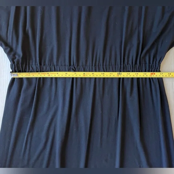 Marimekko Ikkunani Black Short Sleeve Midi Dress with Elastic Waist - Picture 9 of 13